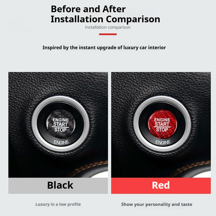 For Dodge Challenger Car Carbon Fiber Ignition Decorative Stickers